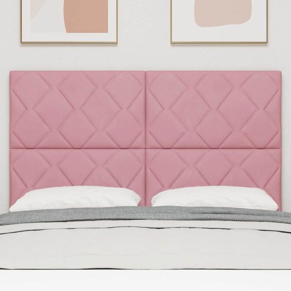 Облегалка за глава Розово 160 cm Кадифе