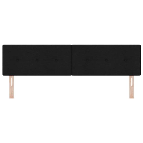 LED глава с LED ленти с таблото Черен 180 cm текстил