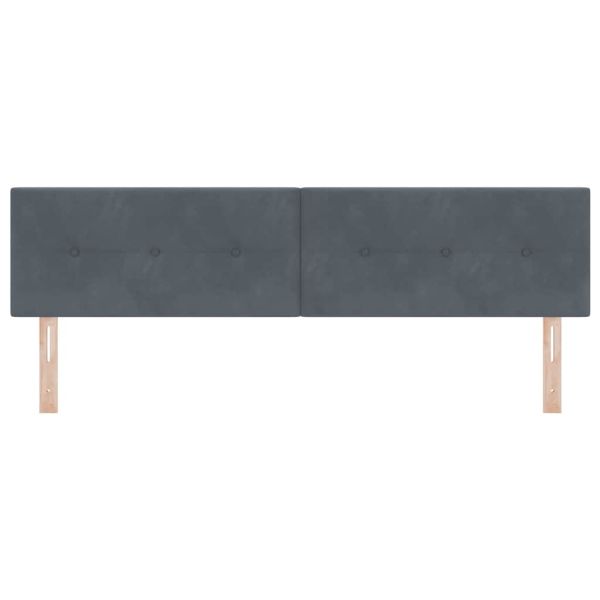 LED глава с LED ленти Сив 180 cm Кадифе