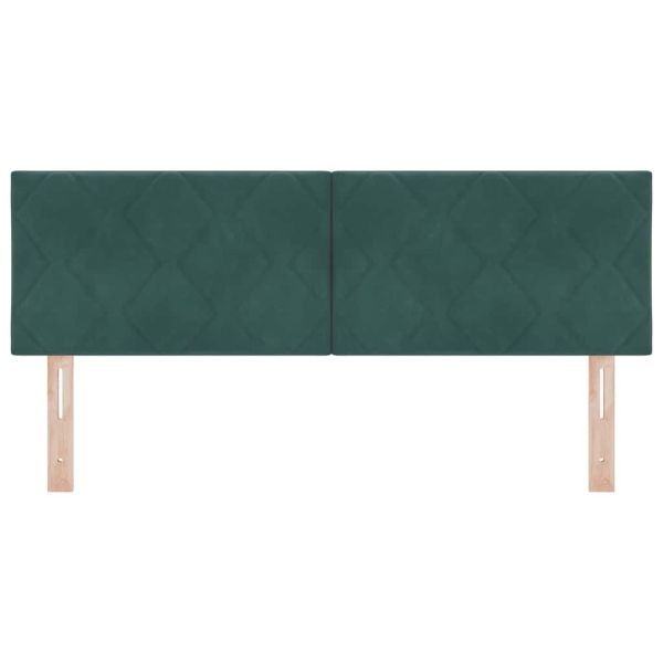 LED глава Тъмен зелен 160 cm Кадифе