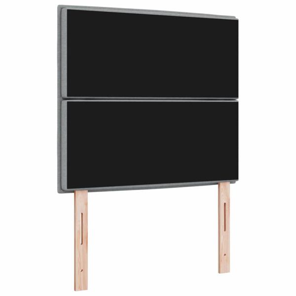 LED глава с LED ленти с таблото Светлосиво 100 cm текстил