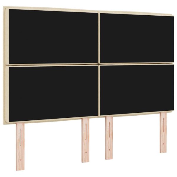 LED глава с LED ленти с таблото Крем 144 см текстил