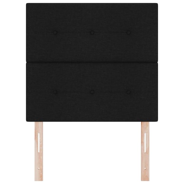 LED глава с LED ленти с таблото Черен 90 cm текстил