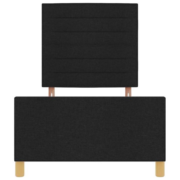 Рамка за легло с таблото Черно 80 x 200 cm текстил