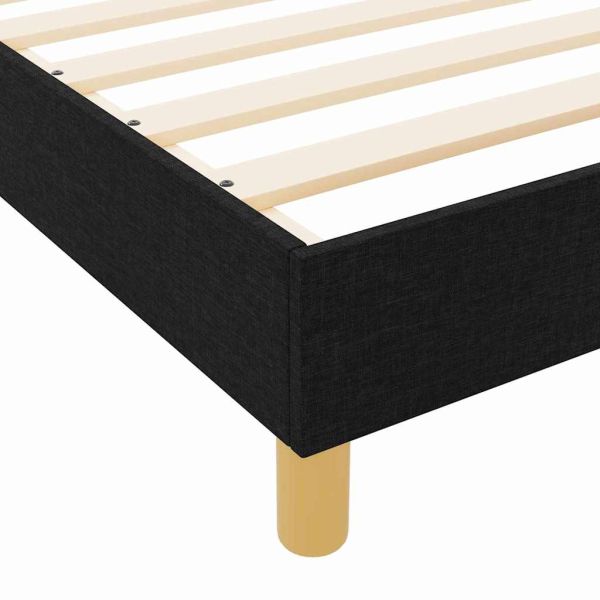 Рамка за легло с таблото Черно 100 x 200 cm текстил