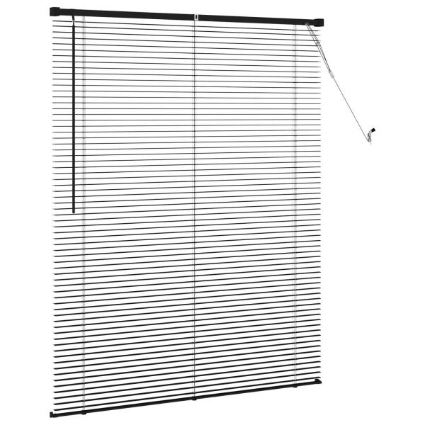 Венецианска щора Черен 150 x 110 см 25 mm ПВЦ