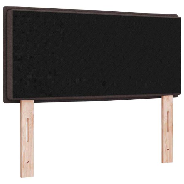 Облегалка за глава Тъмен кафяв 90 cm текстил
