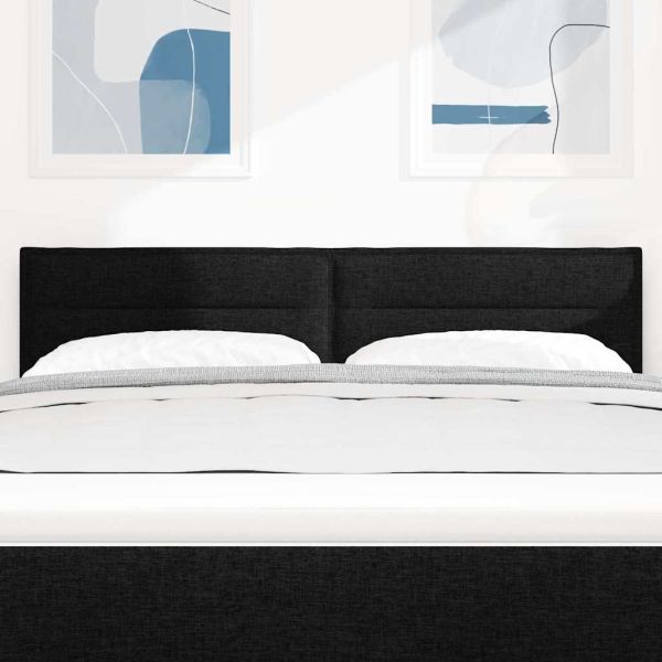 Облегалка за глава Черен 160 cm текстил