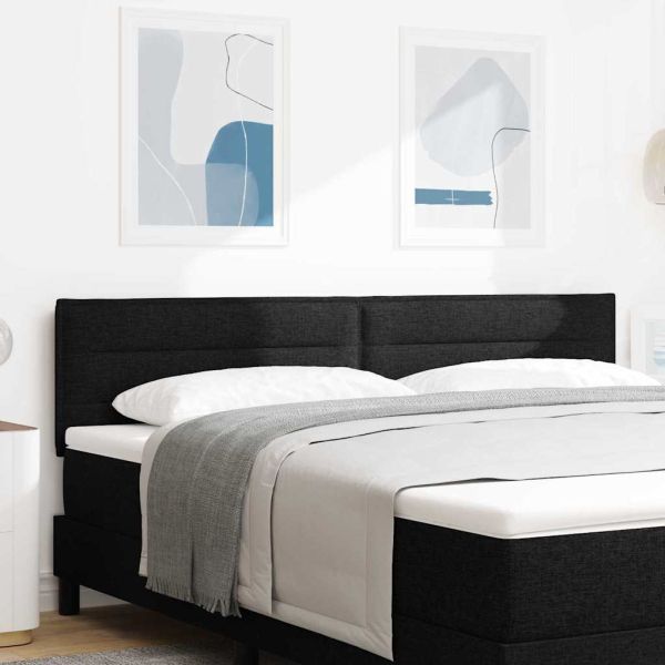 Облегалка за глава Черен 180 cm текстил