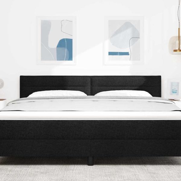 Облегалка за глава Черен 180 cm текстил