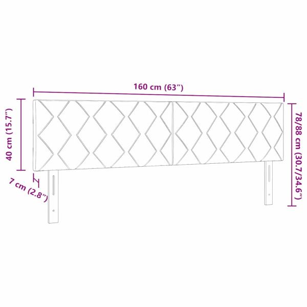Облегалка за глава Таупе 160 cm текстил