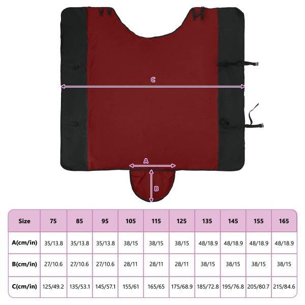 Конско одеяло Тъмен зелен и черен 75 cm Полиестер