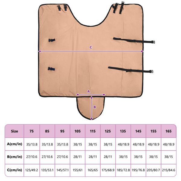 Конско одеяло Капучино 85 cm Полиестер