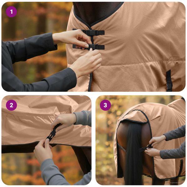 Конско одеяло Капучино 85 cm Полиестер