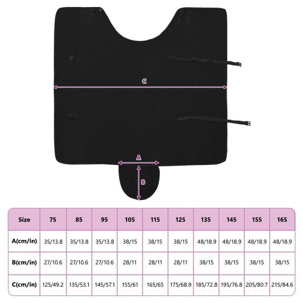 Конско одеяло Черно Полиестер