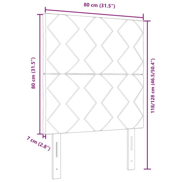 Облегалка за глава Таупе 80 cm текстил