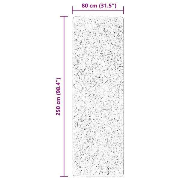 Килими за помещение HUARTE Кафяво 250 x 80 см Полиестер