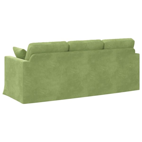 Диван Светло зелено 198 x 78 x 80 см Кадифе