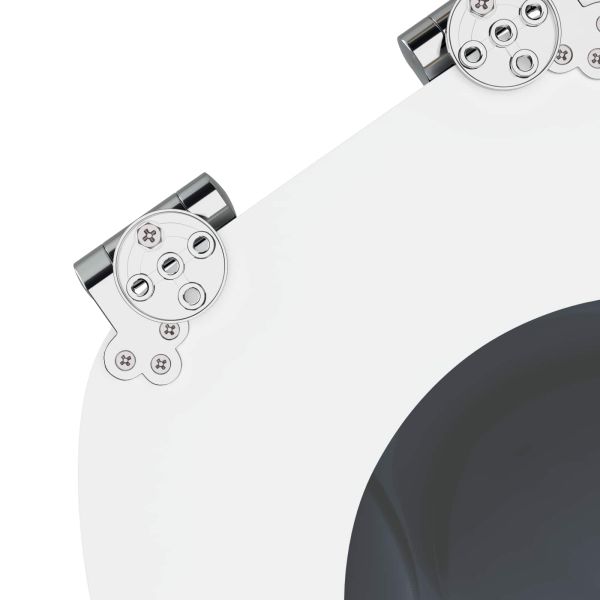 Мека затваряща се тоалетна седалка Сив 44 x 38 см ПДЧ