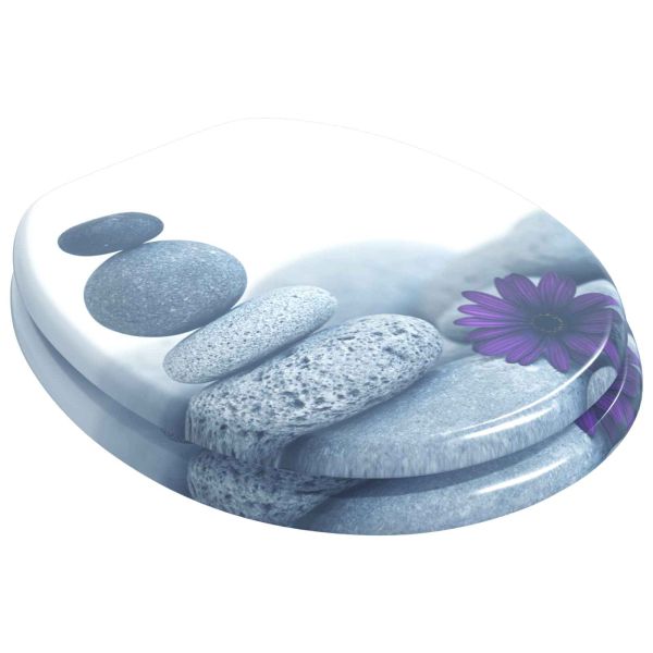 Мека затваряща се тоалетна седалка Сив 44 x 38 см ПДЧ