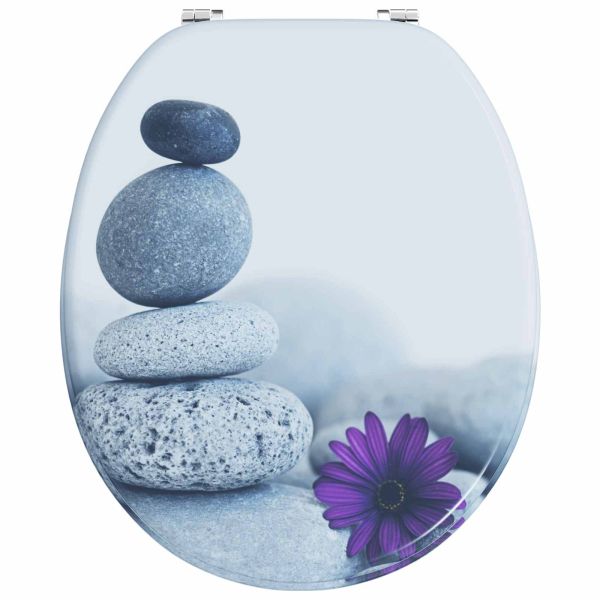 Мека затваряща се тоалетна седалка Сив 44 x 38 см ПДЧ