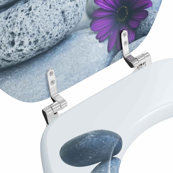 Мека затваряща се тоалетна седалка Сив 44 x 38 см ПДЧ