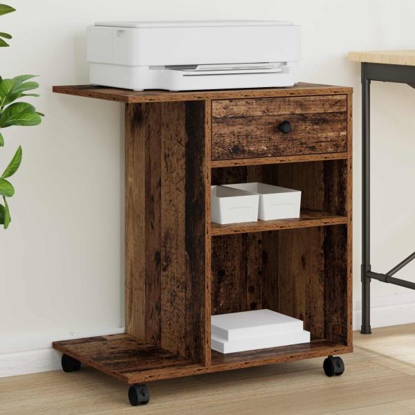 Стойка за принтер Старо дърво 60 x 40 x 68.5 см Инженерно дърво