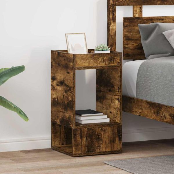 Крайна масичка 2 pcs Димян дъб 30 x 30 x 56 см Инженерно дърво