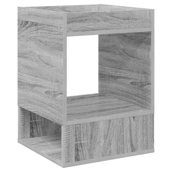 Крайна масичка Сив Сонома 40 x 40 x 56 см Инженерно дърво