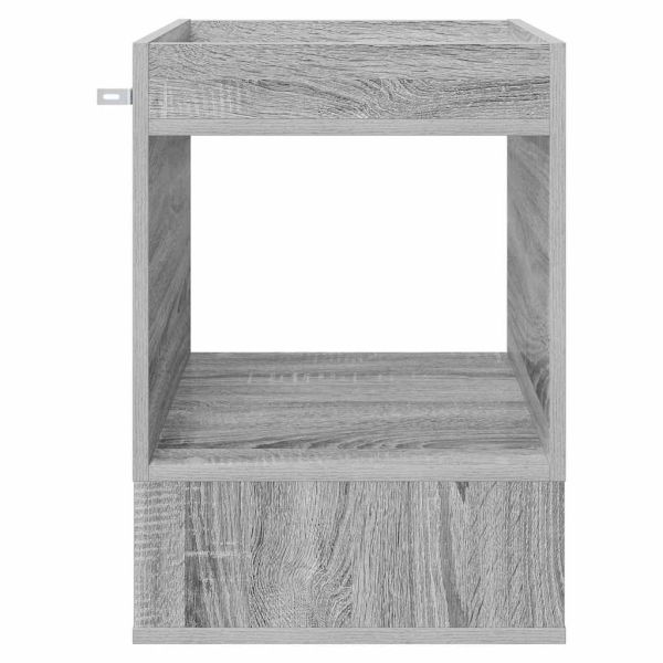 Крайна масичка 2 pcs Сив Сонома 40 x 40 x 56 см Инженерно дърво