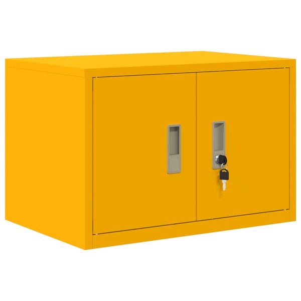 Шкаф за съхранение Горчично жълто 60 x 40 x 40 см Стомана