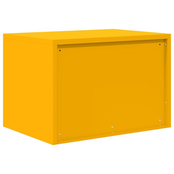 Шкаф за съхранение Горчично жълто 60 x 40 x 40 см Стомана