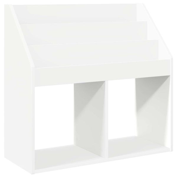Детска рафт за книги Бяло 72,5 x 29,5 x 69 см Инженерно дърво