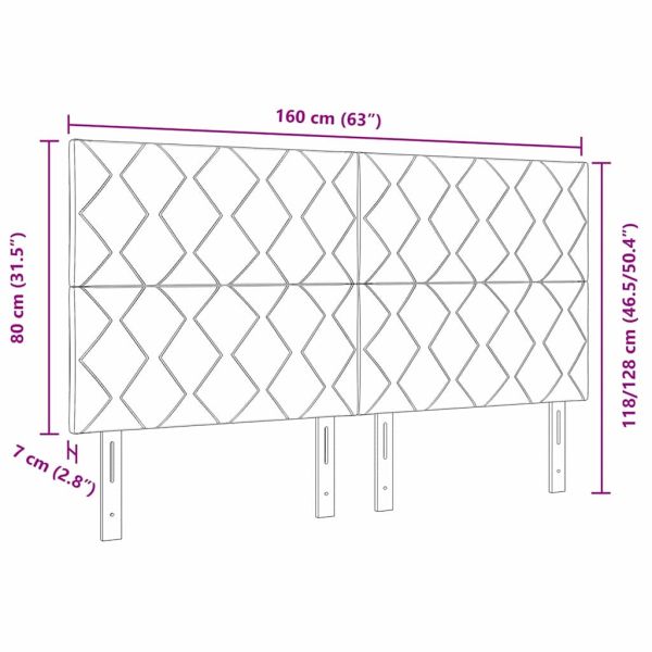 LED глава Сив 160 cm текстил