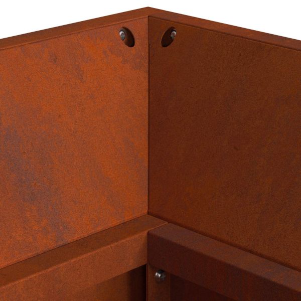 Огнище Кафяво 160 х 45 х 35 см Стомана