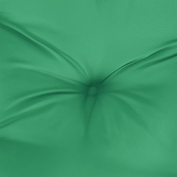 Палетна възглавница, зелена, 70x70x12 см, текстил
