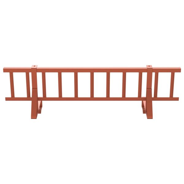 Снегозадържател за покрив Червено 800 x 29,5 x 34,5 см Стомана