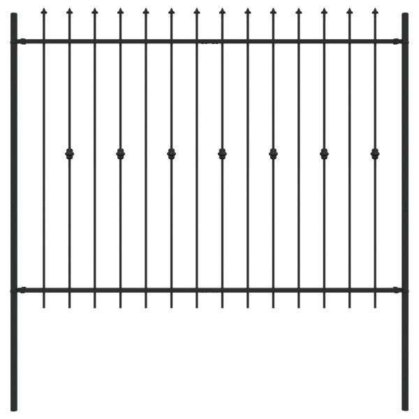 Шипова ограда Asten Черно 200 x 200 cm