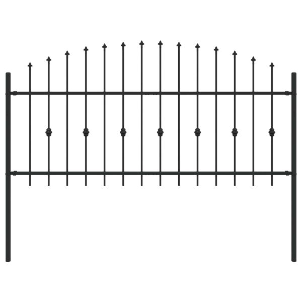 Шипова ограда Asten Черно 200 x 130 см