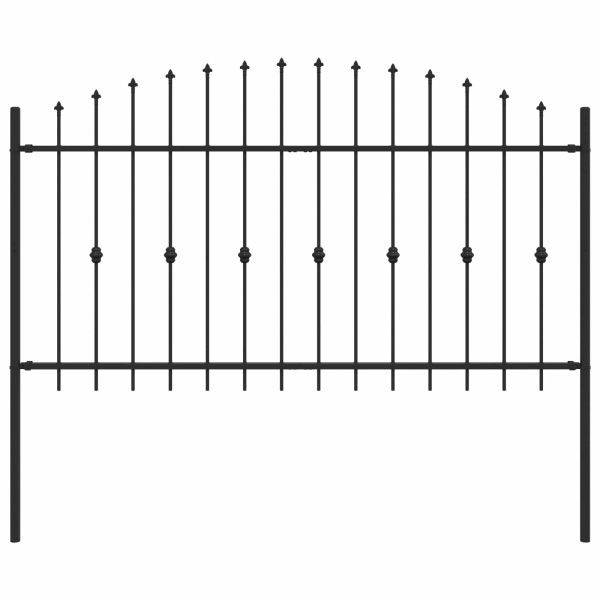 Шипова ограда Asten Черно 200 x 150 cm