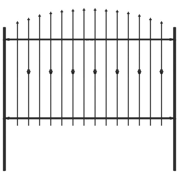 Шипова ограда Asten Черно 200 x 130 см