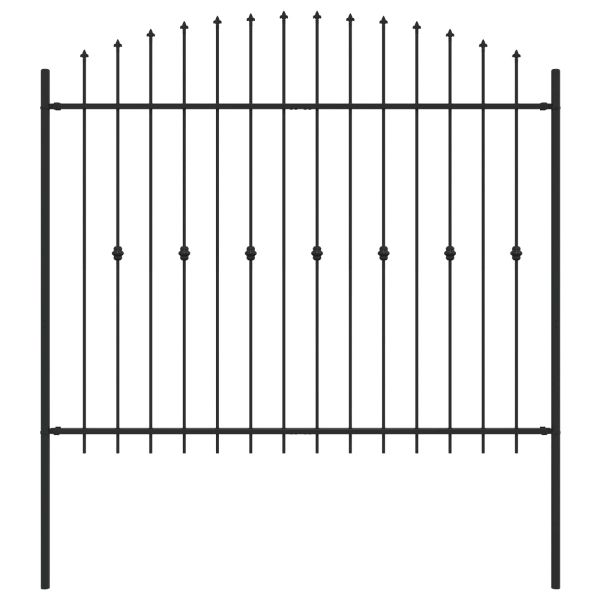 Шипова ограда Asten Черно 200 x 200 cm