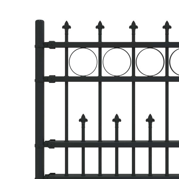 Ограда с Spike пръстен Horst Черно 200 x 130 см