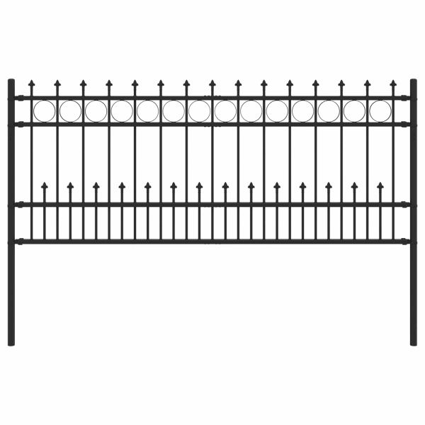 Ограда с Spike пръстен Horst Черно 200 x 130 см