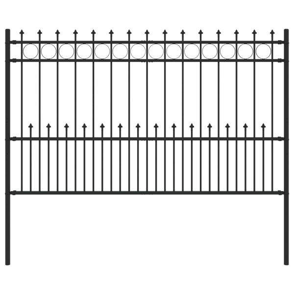 Ограда с Spike пръстен Horst Черно 200 x 130 см