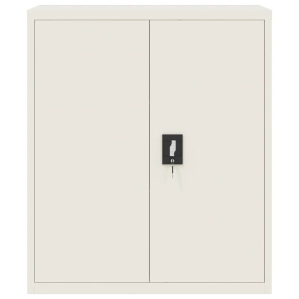 Шкаф за папки бял 90x40x145 см стомана