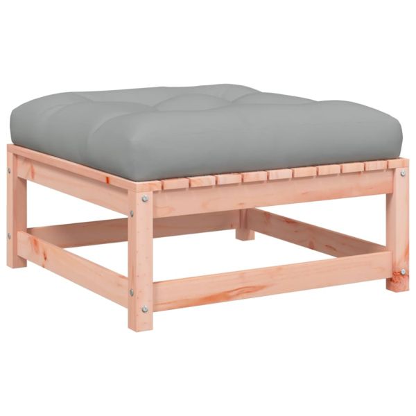 Градински комплект с възглавници, 10 части, дугласка ела масив