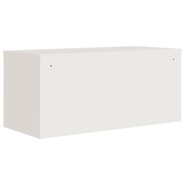Шкаф за папки бял 90x40x40 см стомана