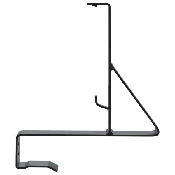 Поддръжка на снегозащита 12 pcs Черно 29,5 x 3 x 34,5 см