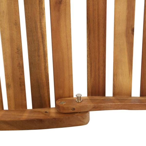 Шезлонг с възглавница, акация масив, тъмносив